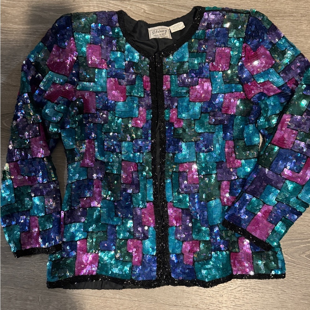 Vintage Sequin Jacket - Multicolor